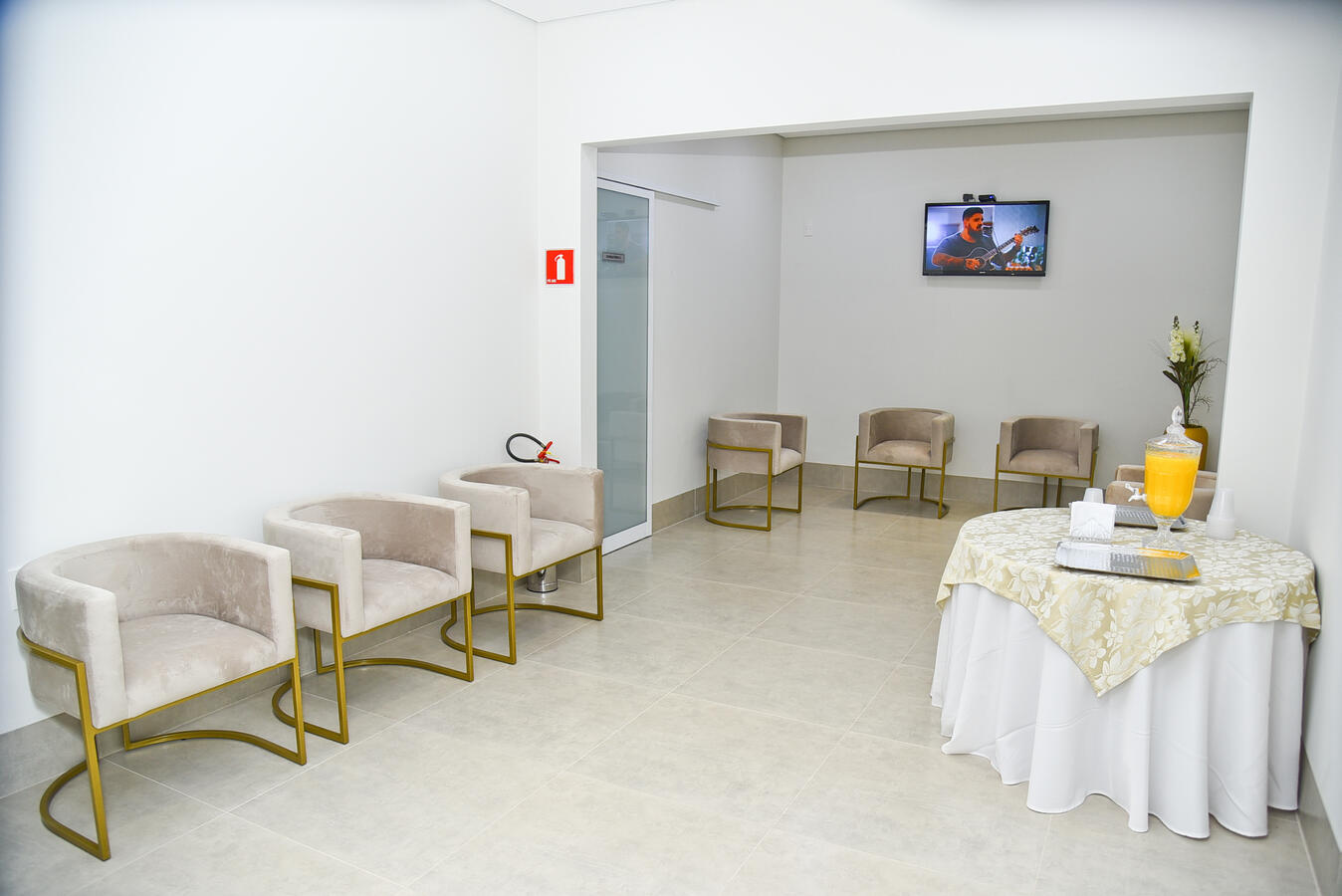 Sala de espera da Center Clínica